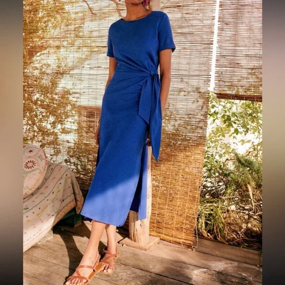 Sezane | Dresses | Sezane Pippa Midi Dress Womens Size S Blue Short Sleeve Tie Waist Side Slits | Poshmark Sezane | Dresses | Sezane Pippa Midi Dress Womens Size S Blue Short Sleeve Tie Waist Side Slits | Poshmark